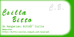 csilla bitto business card